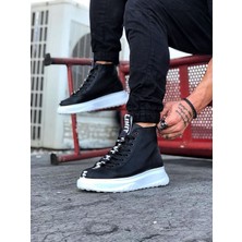 Nateli  WG03 Siyah Casual Erkek Yarım Bilek Bot