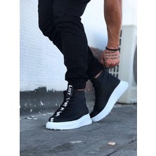 Nateli  WG03 Siyah Casual Erkek Yarım Bilek Bot