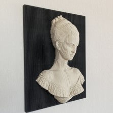 Zmapdesign Ahşap Parabolik Kadın Heykeli Duvar Dekoru  Parametrik Tasarım Sanatı