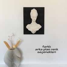 Zmapdesign Ahşap Parabolik Kadın Heykeli Duvar Dekoru  Parametrik Tasarım Sanatı