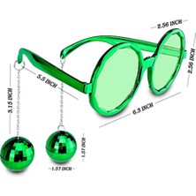 Skygo Disko Toplu Küpeli Parti Gözlüğü Yeşil Renk