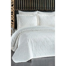 Çeyiz Diyarı Çeyizdiyarı Siena 3 Parça Pike Takımı Krem