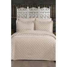 Çeyiz Diyarı Çeyizdiyarı Orya 3 Parça Pike Takımı Cappucino