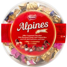 Roven Alpines Pirinç Patlaklı Sütlü Çikolata Mix Krema Dolgulu Karışık Tatlar 1 kg