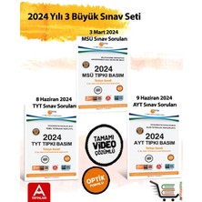 A Yayınları 2024 Yılı 3 Büyük Sınav AYT - TYT ve MSÜ Çıkmış Sorular 2024 Tıpkı Basımlar