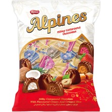 Roven Alpines Pirinç Patlaklı Sütlü Çikolata Mix Krema Dolgulu Karışık Tatlar 1 kg