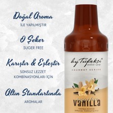 By Tüfekçi Gourmet Series Fındık, Karamel, Vanilya Aromalı Şekersiz Kokteyl, Pasta ve Kahve Şurubu 750 ml