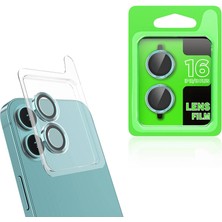 noktaks - Apple iPhone 16 - Kamera Lens Koruyucu CL-07 - Açık Yeşil - T33357