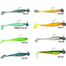 Captain Dagi Duck Shad 9cm +Jig Head 17GR  Modifiyeli Hazır Silikon Yapay Yem