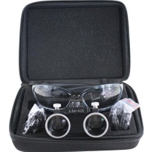 Barışhan Medikal Hiperlupa ST385 Doktor Gözlük Force Flex Füme Çerçeve 2-5x Metal Çerçeve Loupe