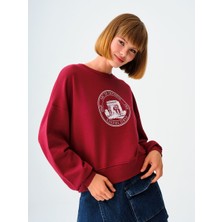 Loft Loose Crop Kadın Sweatshirt