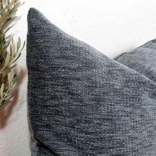 2'li Set Dokulu Kadife Dekoratif Kırlent Kılıfı  43X43 Cm, Bohem Kırlent Kılıfı