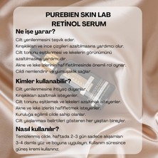 PUREBIEN SKIN LAB Retinol Serum %0.5  + Vitamin E +Hyaluronik Asit +Niasinamid B5