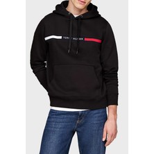 Logolu Pamuklu Regular Fit Kapüşonlu Sweat Erkek Sweat Mw0Mw37361 Bds