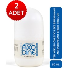 Axodine Antıperspırant Erkekler Için Ter Kokusu Önleyici Lekesiz Koruma 50 ml x 2 Adet