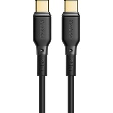 Forestl Digital iPhone 15 Serisi Için Mdd 1,2m Tip-C Veri Iletim Kablosu Altın Kaplama Tasarım Usb-C Pd 240W Hızlı Şarj Kablosu-Siyah (Yurt Dışından)