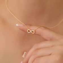 Nox Jewelry 925 Ayar Gümüş Taşlı Sonsuzluk Kolye - CNS00569