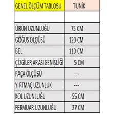 SFG Life Moda Kadın Giyim Yakası Dik Ve Önü Çizgili Fermuarlı Triko Tunik-Kazak