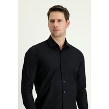 Uzun Kol Slim Fit Dar Kesim Non Iron Klasik Pamuklu Gömlek