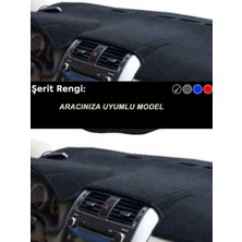 Narnuga Peugeot 3008 (2011-2014) 3D Torpido Koruma Kılıfı - Ön Göğüs Kaplama - Siyah Şerit