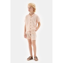 Bg Store Erkek Çocuk Desenli Gömlek 23SS2NB3618