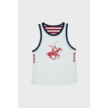 Beverly Hills Polo Club Kız Çocuk Beyaz Atlet 6 Yaş Yumuşak Doku ile Rahat Kullanım 23SS2BHG527
