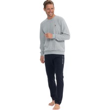 U.s. Polo Assn. Erkek Uzun Kollu Yuvarlak Yaka Iki Iplik Eşofman Pijama Takımı S25817