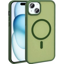 Heptek İletişim Apple iPhone 13 Kılıf Magsafe Şarj Özellikli Mat Arka Yüzey Kapak (Sio)