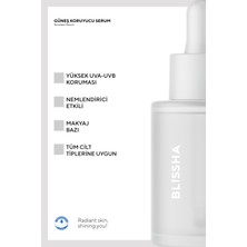 Blissha Güneş Koruyucu Spf+50 Nemlendirici Makyaj Altı Serum 30 ml (Uva+Uvb+Zinc Oxide)