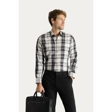 Uzun Kol Regular Fit Ekose Oduncu Pamuklu Kolay Ütülenebilir Gömlek