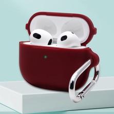 Forestl Digital Apple Airpods 3 için Taşınabilir Koruyucu Kulakiçi Anahtarlık İle Yumuşak Silikon Koruyucu Şarap Kulaklık Kılıfı (Yurt Dışından)