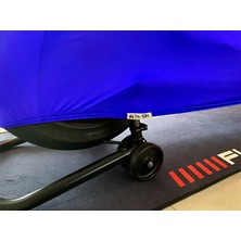 Ultra Shop Rks Cafe 152 Motosiklet Branda Topcase Çanta Uyum Logolu Kumaş Penye Mavi Motor Branda