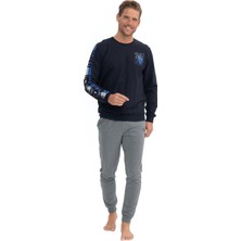 U.s. Polo Assn. Erkek Uzun Kollu Yuvarlak Yaka Iki Iplik Eşofman Pijama Takımı S25820