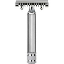 Fatip 42105 Grande Geleneksel Tıraş Makinesi Üç Parçalı Nikel Jiletli Çift Kenarlı Tıraş Bıçağı
