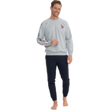 U.s. Polo Assn. Erkek Uzun Kollu Yuvarlak Yaka Iki Iplik Eşofman Pijama Takımı S25820