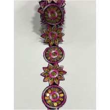 Karan Tuhafiye Ütü Ile Yapışan / Bordür /pullu Nakış Şerit / 4 Metre