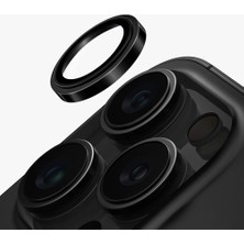 iPhone 16 Pro Max Optix Çelik Çerçeveli Sapphire Kamera Lens Koruyucu Premium