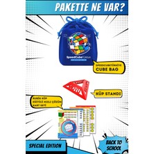 Galery Wood  Rubik Zeka Küpü Kılıf Kese Taşıma Koruma Çanta Bag - Size 7 - 14X16 cm