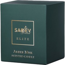 Sarev Elıte Amber Mısk Scented Candle Kokulu Mum