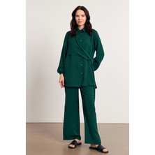 Perla Tunik Pantolon Takım - Zümrüt