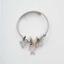 Fairydaze Pink Fish Charm Bileklik