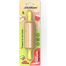 Childgen Mini Ahşap Merdane-sarı