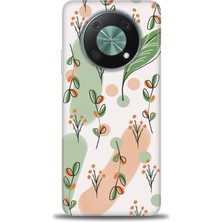 Huawei Nova Y90 Kılıf Hd Baskılı - Flower Pattern + 9h Nano Ekran Koruyucu