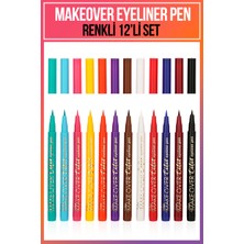 Make Over Eyeliner Pen 12li Renkli Set