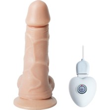 Vomentrend 10 Titreşimli Oynar Başlı USB Şarjlı 14,5 cm Teknolojik Vibratör Penis