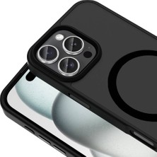 Coolacs Apple iPhone 16 Pro Max ile Uyumlu Kılıf Magsafe Şarj Özellikli Mat Arka Yüzeyli Kapak