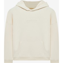 Skechers M Essential Hoodie Sweatshirt Erkek Beyaz Sweatshirt S242110-102