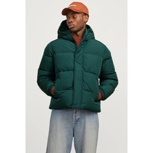 Jack & Jones Essentials Jjebradley Comfort Fit Kapüşonlu Kapitone Mont Erkek Mont 12256974