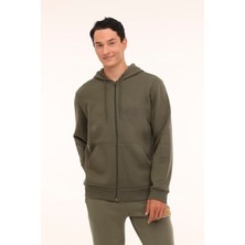 Kinetix Mr RJN387 Fz Hd 4pr Haki Erkek Eşofman Üstü