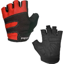 Impact Peak S Kırmızı Kısa Parmak Jelli Bisiklet Eldiveni